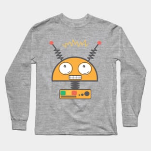 Retro Sci-Fi Fun Pet Robot BoomBoomInk Long Sleeve T-Shirt